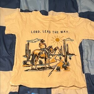 Yellow Cowboy Graphic Kids T-Shirt